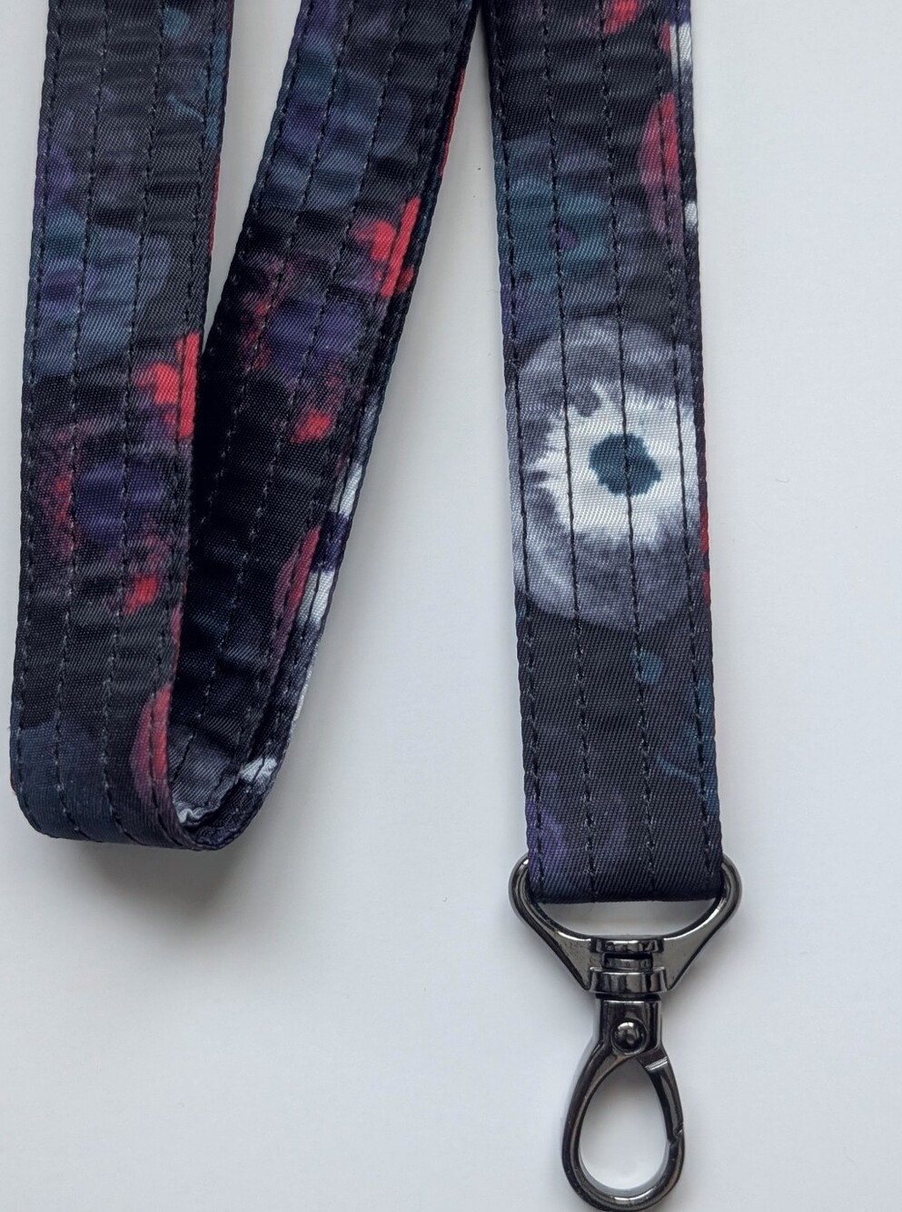 NWOT Lug 1" Purse Strap | Adjustable | Watercolor Black Floral | Gunmetal Clasp